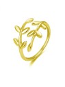 Beneto Anello aperto placcato oro con design originale AGG468-G donna
