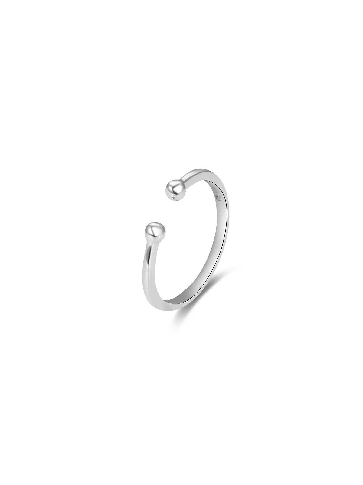Beneto Anello aperto minimalista in argento AGG470 donna
