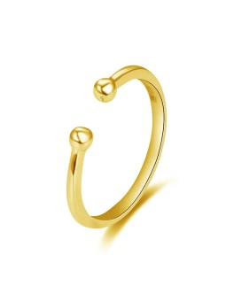 Beneto Anello minimalista placcato oro AGG470-G donna