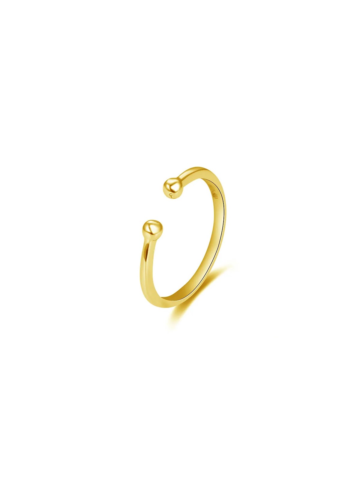 Beneto Anello minimalista placcato oro AGG470-G donna