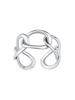 Silvego Anello moderno aperto in argento Baetis RMM25599 donna
