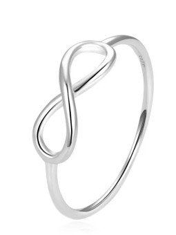 Beneto Elegante anello Infinity in argento AGG357 - Diametro: 54 mm donna