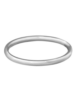 Troli Anello in acciaio argentato delicato e minimalista - Diametro: 57 mm donna