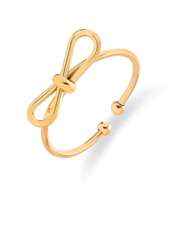 Troli Distintivo anello a fiocco placcato oro VABRAR001G donna