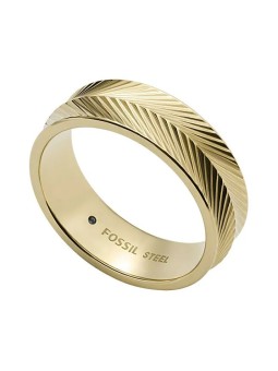 Fossil Elegante anello placcato oro Harlow JF04118710 - Diametro: 53 mm donna