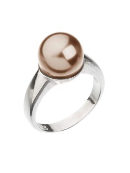 Evolution Group Delicato anello in argento con perla Swarovski 35022.3 - Diametro: 52 mm donna