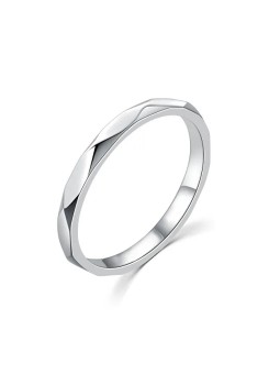 MOISS Anello minimalista in argento R00019 - Diametro: 52 mm donna