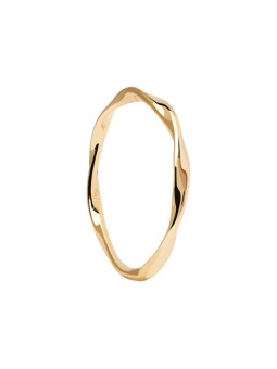 PDPAOLA Anello minimalista placcato oro SPIRAL Gold AN01-804 - Diametro: 54 mm donna