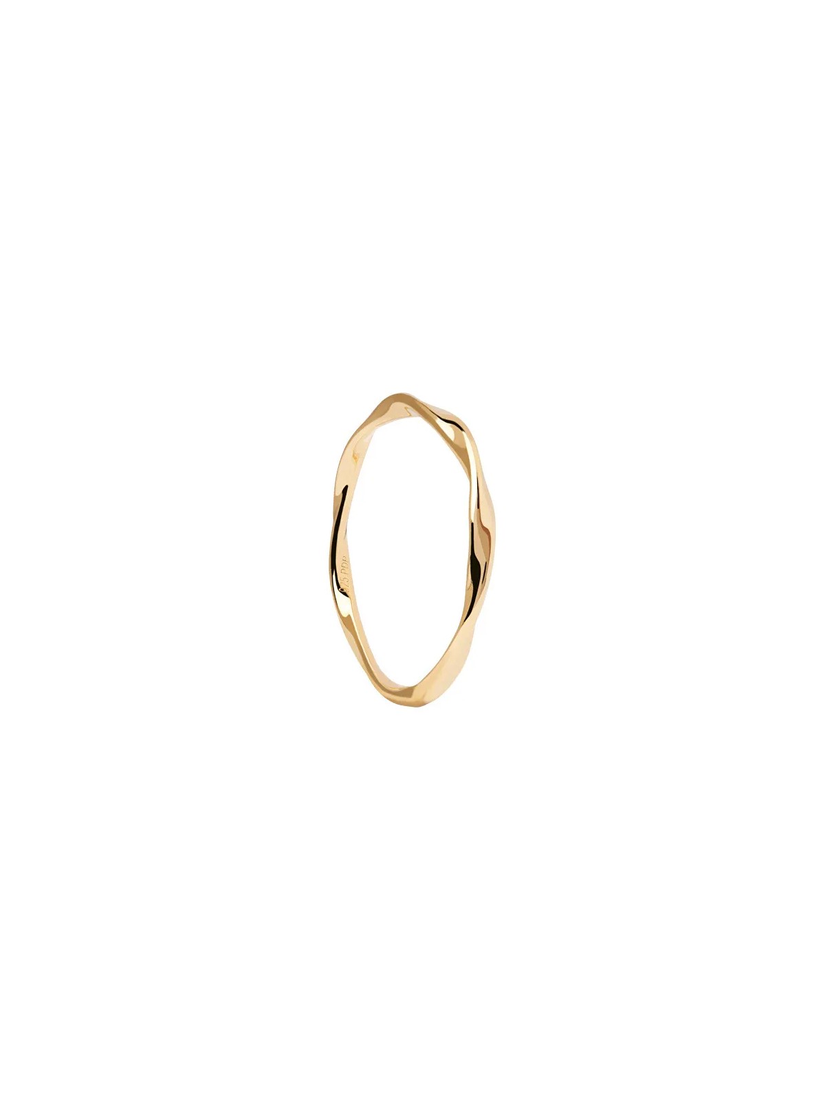 PDPAOLA Anello minimalista placcato oro SPIRAL Gold AN01-804 - Diametro: 54 mm donna