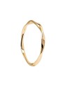 PDPAOLA Anello minimalista placcato oro SPIRAL Gold AN01-804 - Diametro: 54 mm donna