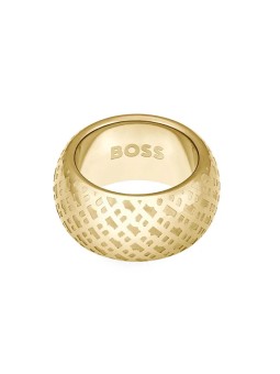 Hugo Boss Anello placcato oro audace per donna 1580589 - Diametro: 58 mm donna