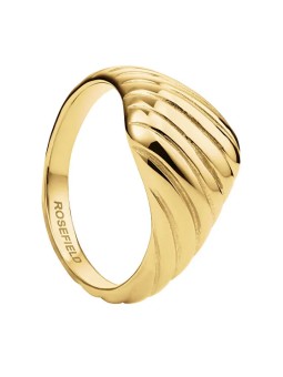 Rosefield Anello in oro scanalato JRRR - Diametro: 50 mm donna