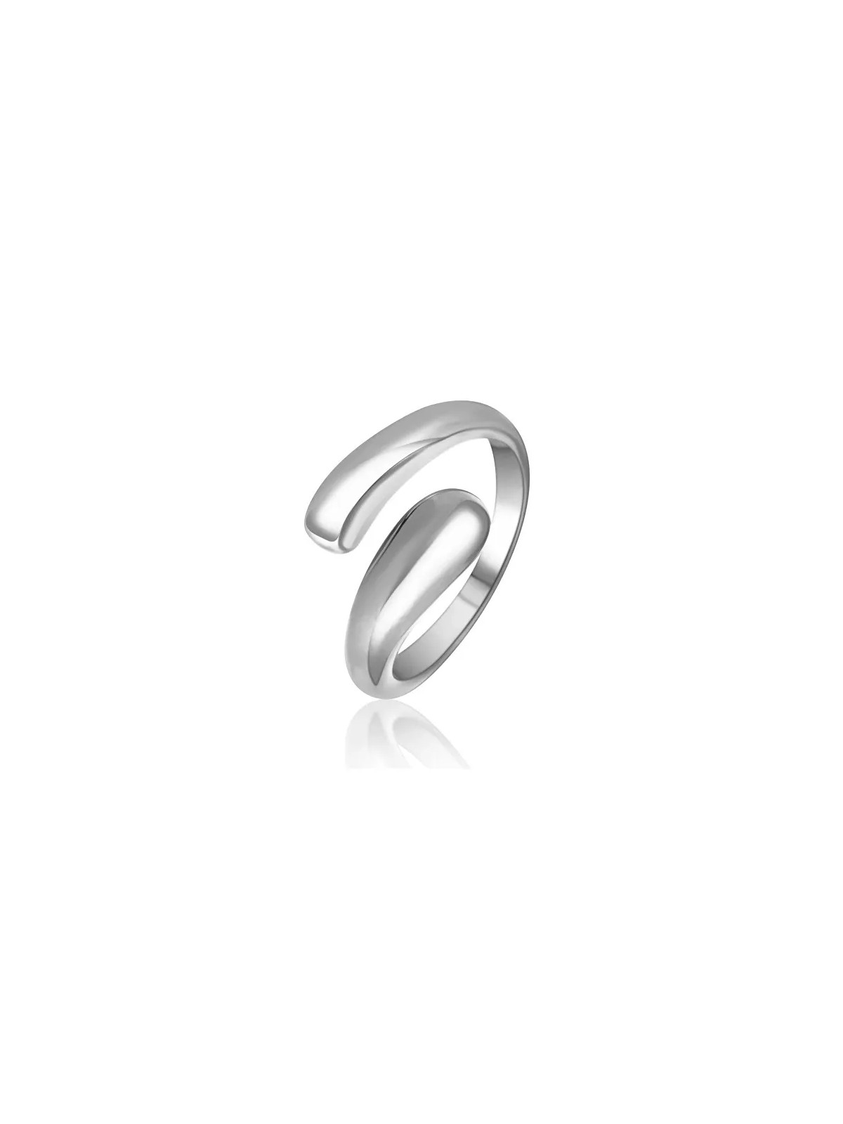 JVD Anello aperto minimalista in acciaio SSSR0018XG100 - Diametro: 52 mm donna