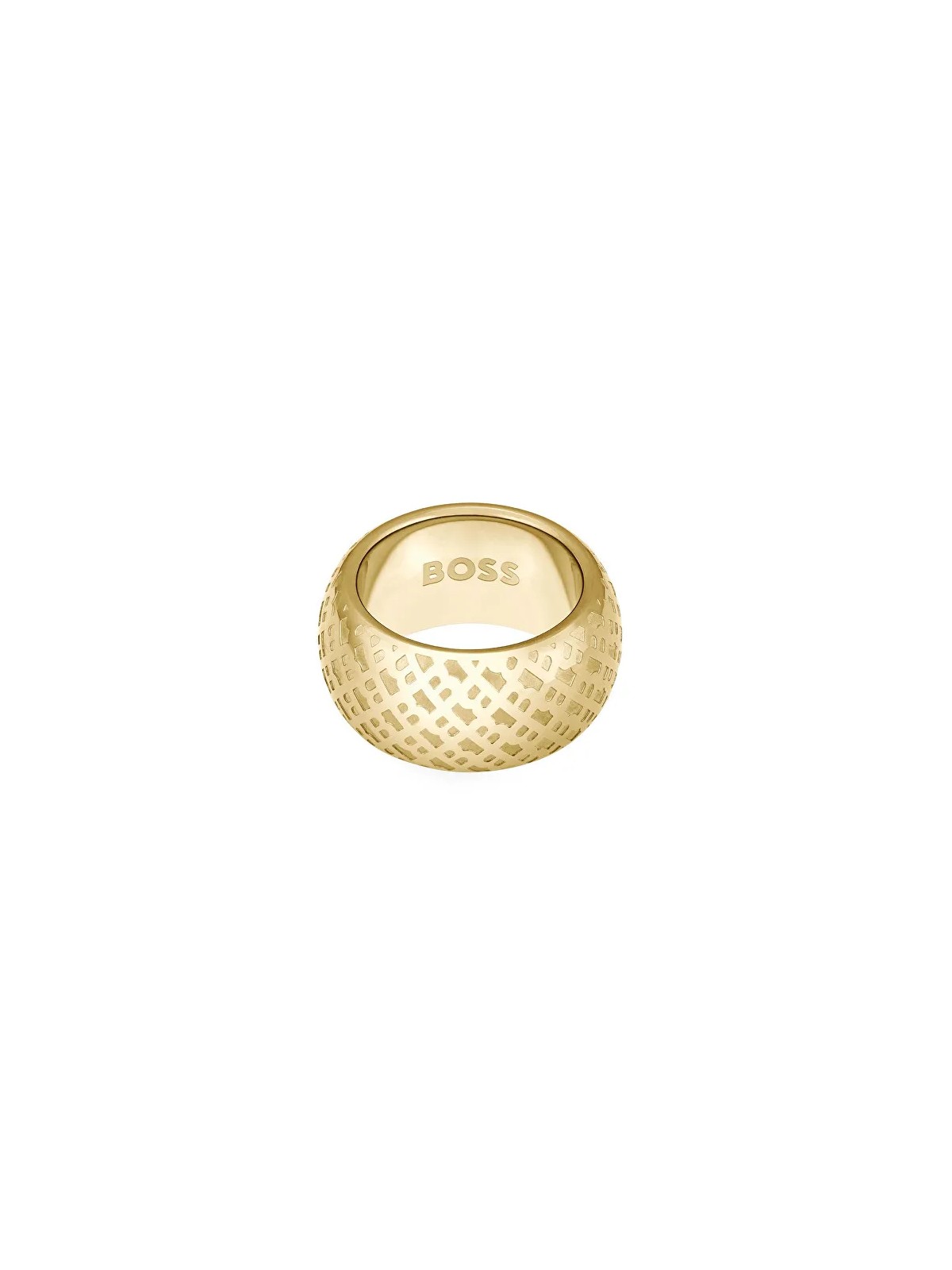Hugo Boss Anello placcato oro audace per donna 1580589 - Diametro: 55 mm donna
