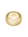 Hugo Boss Anello placcato oro audace per donna 1580589 - Diametro: 55 mm donna