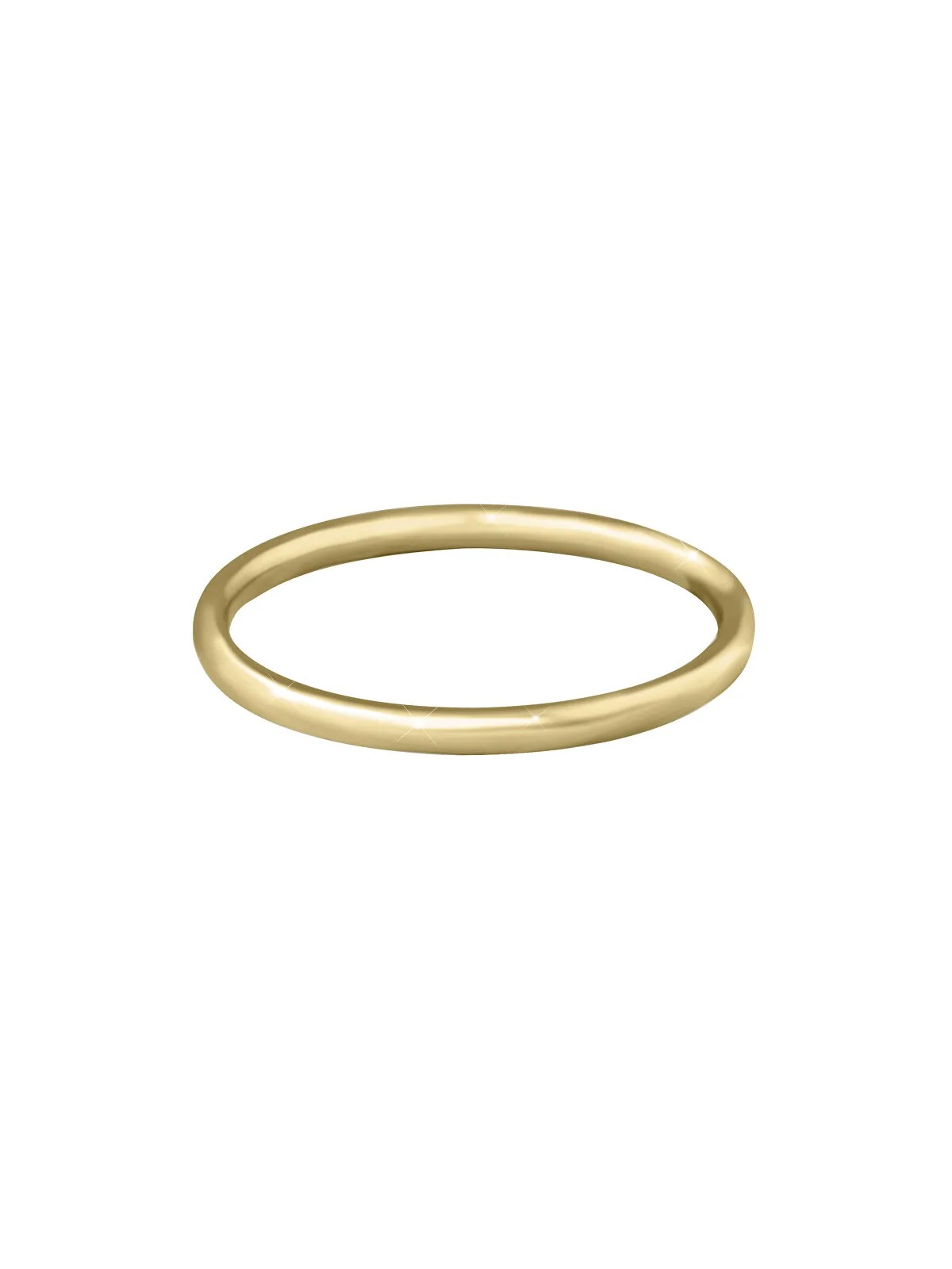 Troli Anello minimalista placcato oro in acciaio dorato - Diametro: 55 mm donna