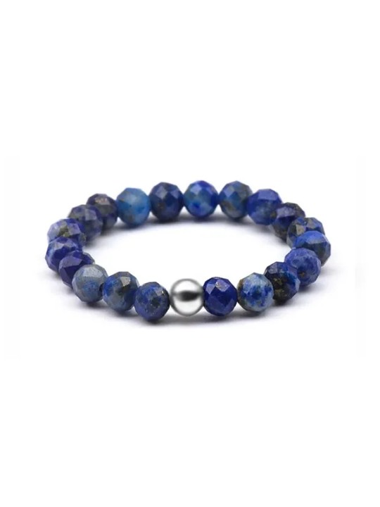 Agato Anello con perle di lapislazzuli POL-R02 - Diametro: 53 mm donna