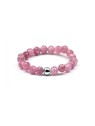 Agato Anello minerale con tormalina rosa POL-R19 - Diametro: 56 mm donna