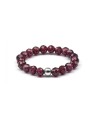 Agato Anello minerale con granato POL-R11 - Diametro: 52 mm donna