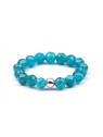 Agato Anello minerale da donna con apatite POL-R05 - Diametro: 49 mm donna