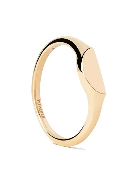 PDPAOLA Anello originale placcato oro semicerchio mini AN01-C48 - Diametro: 48 mm donna