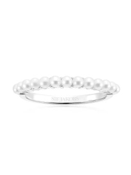 Sif Jakobs Affascinante argento con perle vere Ellera SJ-R2869-P - Diametro: 52 mm donna