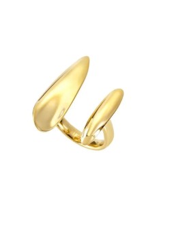 BREIL Anello aperto placcato oro B WHISPER TJ3706 donna