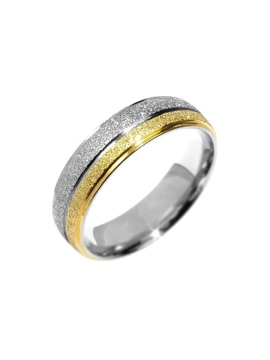 Silvego Fede nuziale in acciaio Flers RRC0365 - Diametro: 57 mm unisex