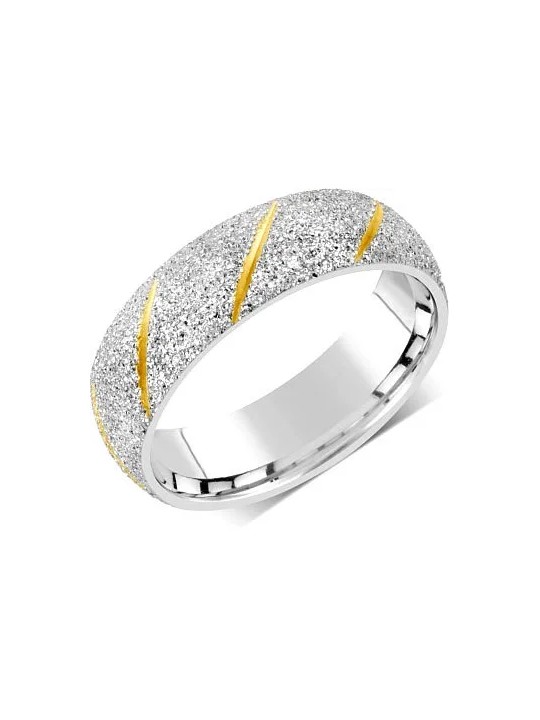Silvego Fede nuziale da uomo e da donna in acciaio RRC22799 - Diametro: 53 mm unisex
