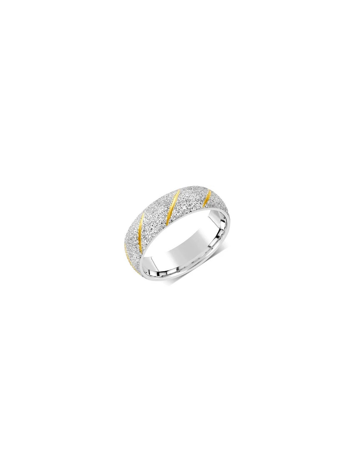 Silvego Fede nuziale da uomo e da donna in acciaio RRC22799 - Diametro: 53 mm unisex