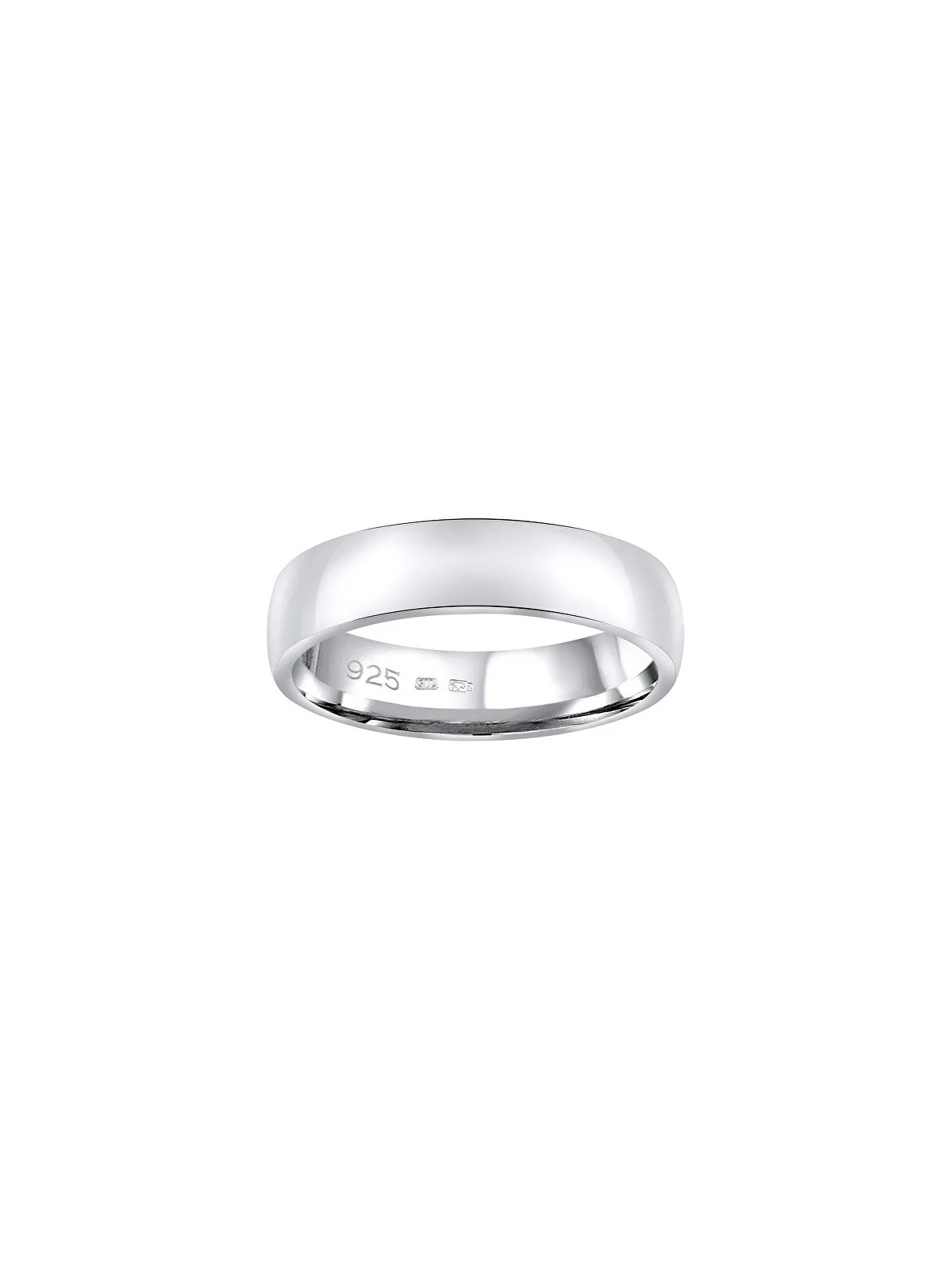 Silvego Fede nuziale in argento Poesia da uomo e da donna QRG4104M - Diametro: 49 mm unisex