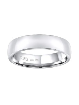 Silvego Fede nuziale in argento Poesia da uomo e da donna QRG4104M - Diametro: 64 mm unisex