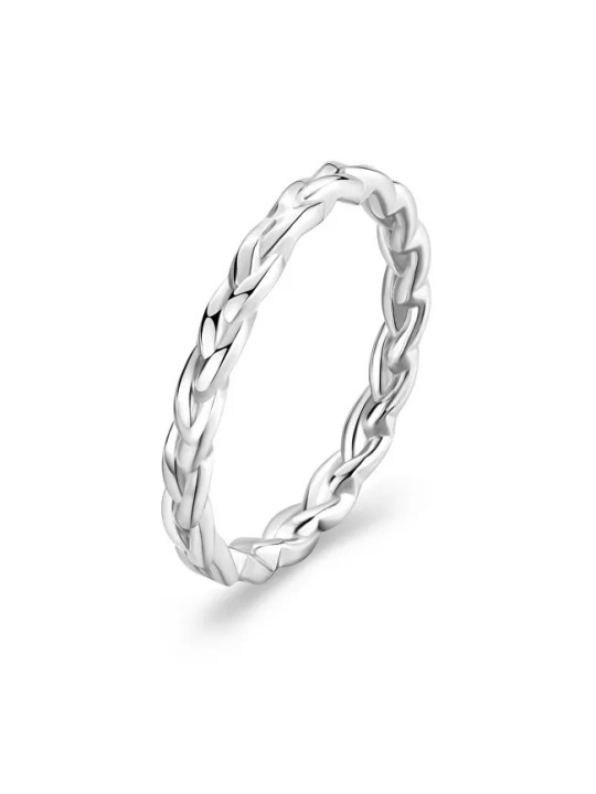 S'Agapõ Elegante anello in acciaio For Love SFV47 - Diametro: 58 mm unisex