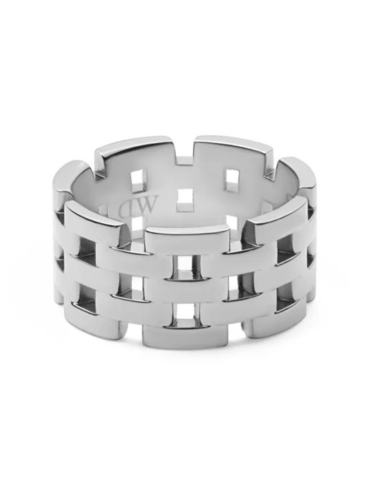 Daniel Wellington Anello in acciaio di design 5-Link DW0040103 - Diametro: 56 mm unisex
