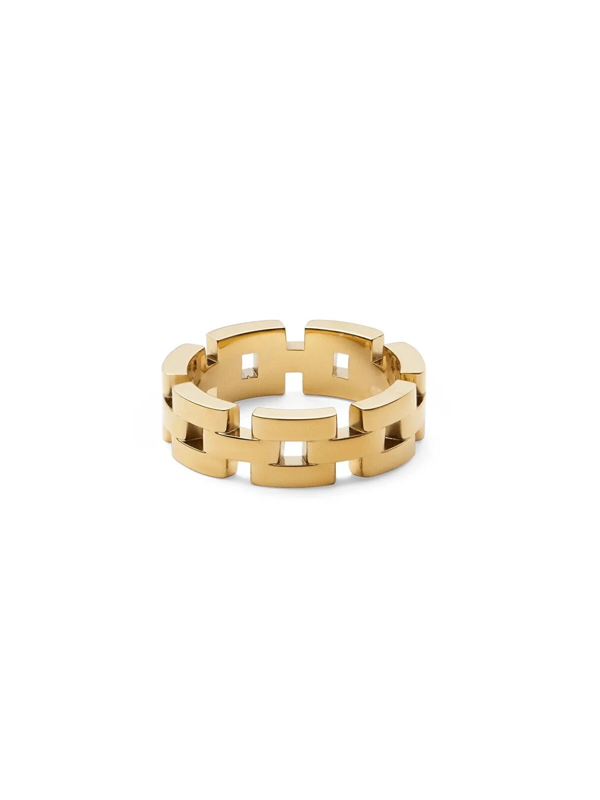 Daniel Wellington Elegante anello a 3 maglie placcato oro DW0040099 - Diametro: 54 mm unisex