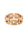 Daniel Wellington Anello placcato oro moda 3-Link DW0040096 - Diametro: 62 mm unisex