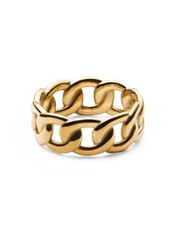 Daniel Wellington Anello moderno placcato oro Chunky Chain DW004008 - Diametro: 54mm unisex