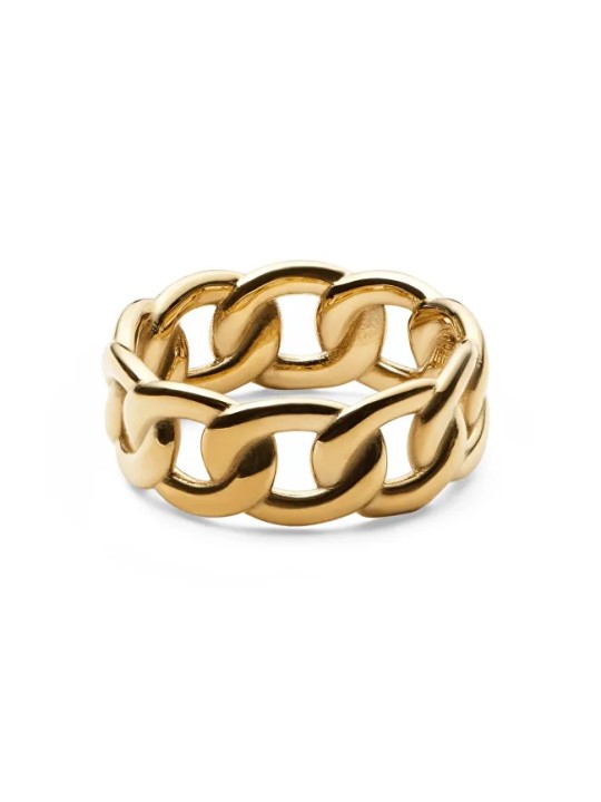 Daniel Wellington Anello moderno placcato oro Chunky Chain DW004008 - Diametro: 58 mm unisex