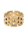 Daniel Wellington Splendido anello in acciaio placcato oro 5-Link DW0040100 - Diametro: 52 mm unisex