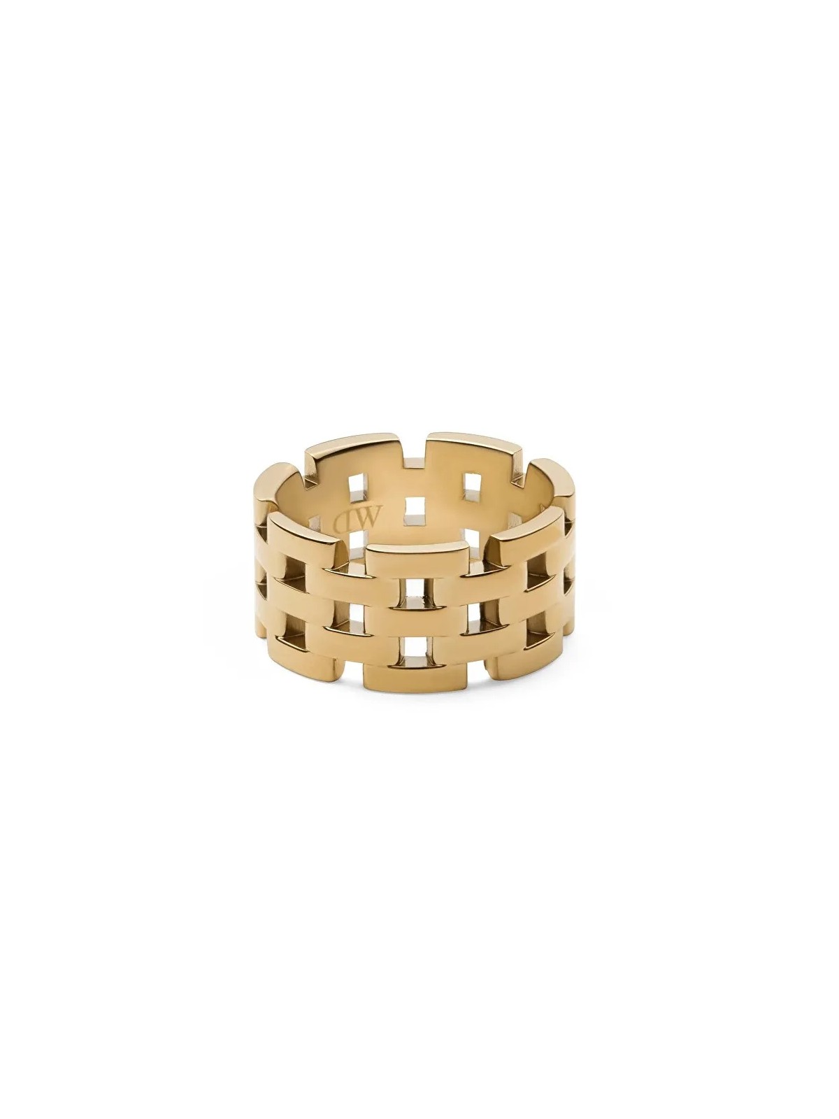 Daniel Wellington Splendido anello in acciaio placcato oro 5-Link DW0040100 - Diametro: 62 mm unisex
