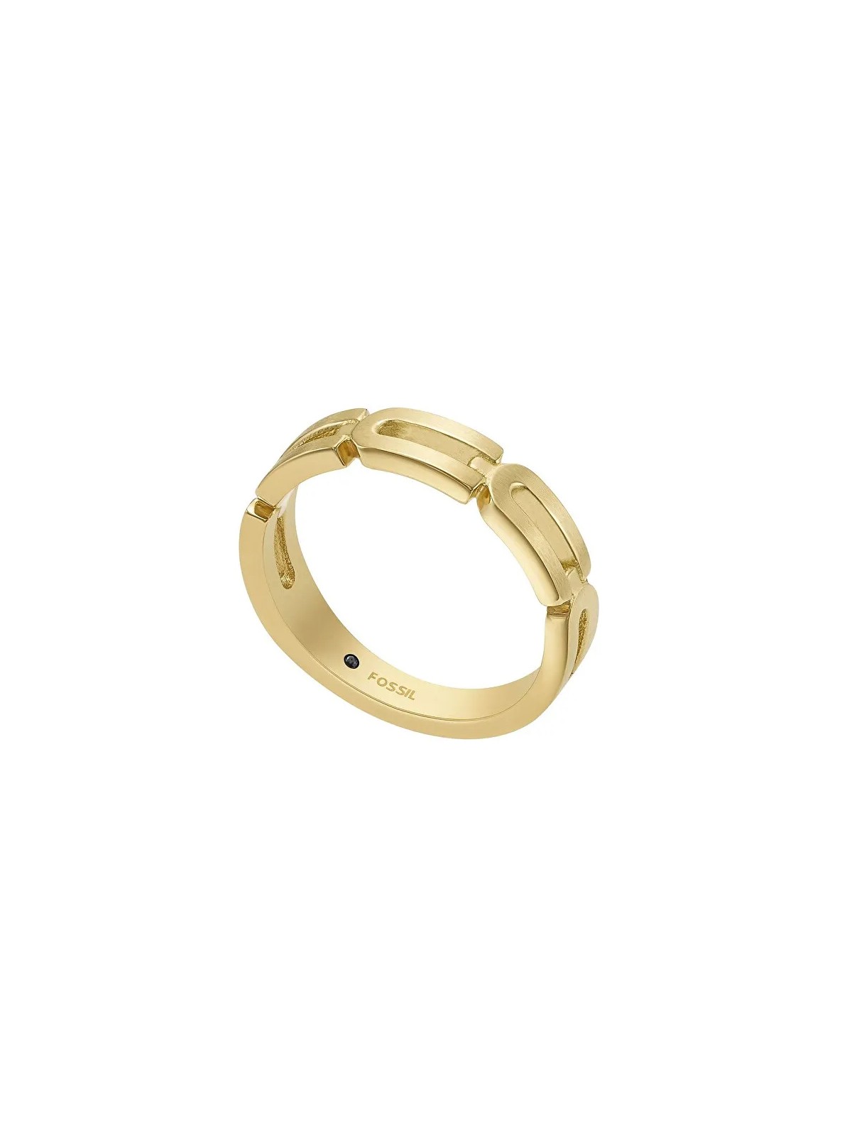 Fossil Elegante anello placcato oro Heritage JF04694710 - Diametro: 49 mm unisex