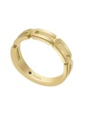 Fossil Elegante anello placcato oro Heritage JF04694710 - Diametro: 49 mm unisex