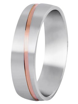 Beneto Exclusive Fede nuziale bicolore da uomo in acciaio SPP07 - Diametro: 62 mm uomo