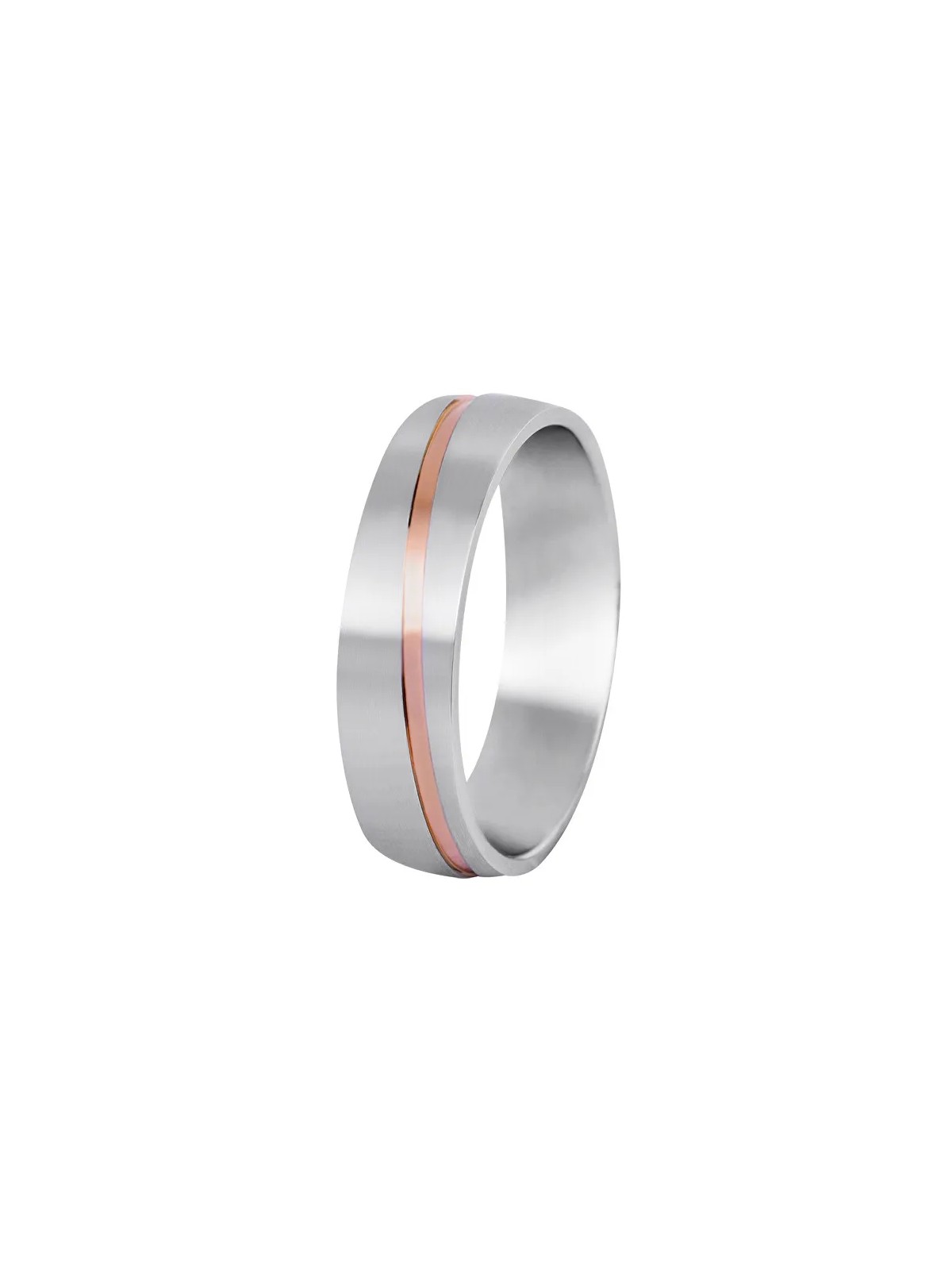 Beneto Exclusive Fede nuziale bicolore da uomo in acciaio SPP07 - Diametro: 68 mm uomo