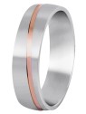 Beneto Exclusive Fede nuziale bicolore da uomo in acciaio SPP07 - Diametro: 68 mm uomo