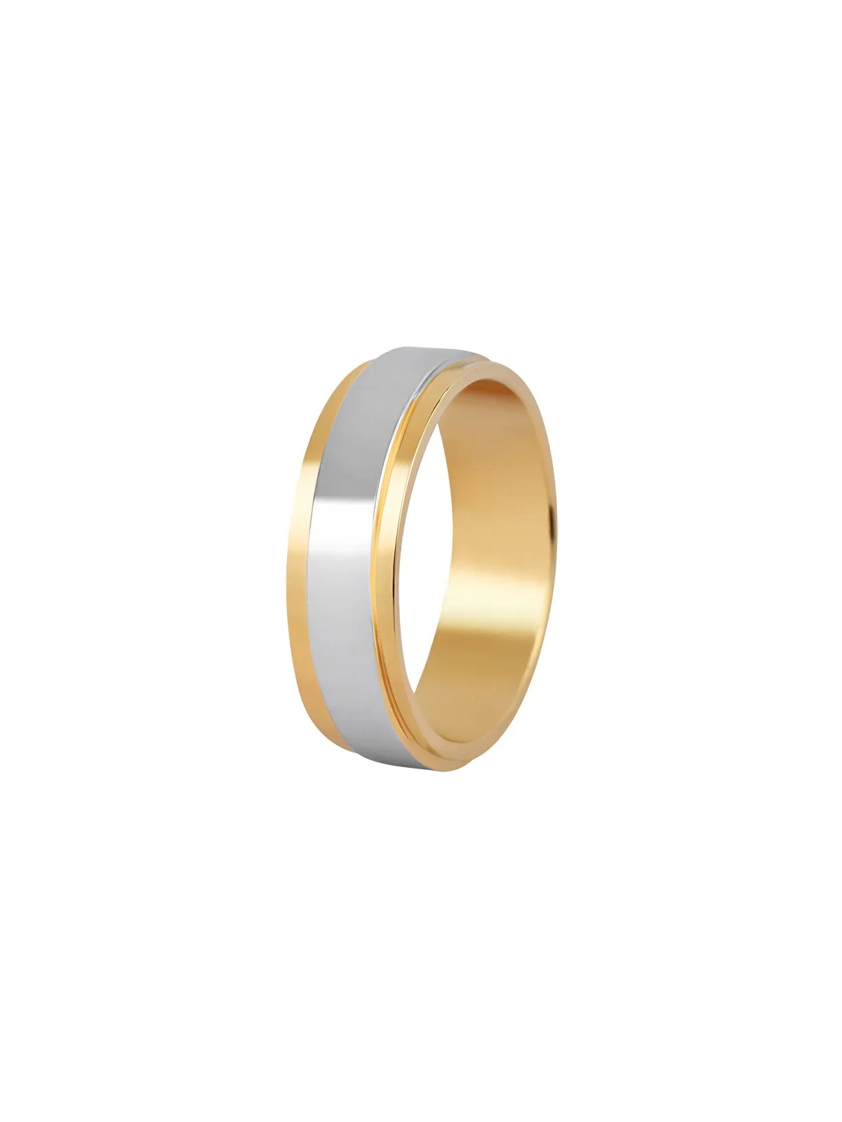 Beneto Exclusive Fede nuziale bicolore da uomo in acciaio SPP05 - Diametro: 72 mm uomo