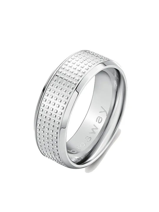 Brosway Un anello da uomo distintivo in acciaio Bullet BUL67 - Diametro: 61 mm uomo