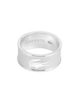 Lacoste Elegante anello in acciaio per uomo Backhand 2040485 - Diametro: 62 mm uomo