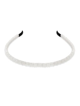 Troli Elegante fascia per capelli bianchi donna