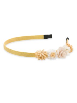 Troli Fascia per capelli gialli decente con fiori donna